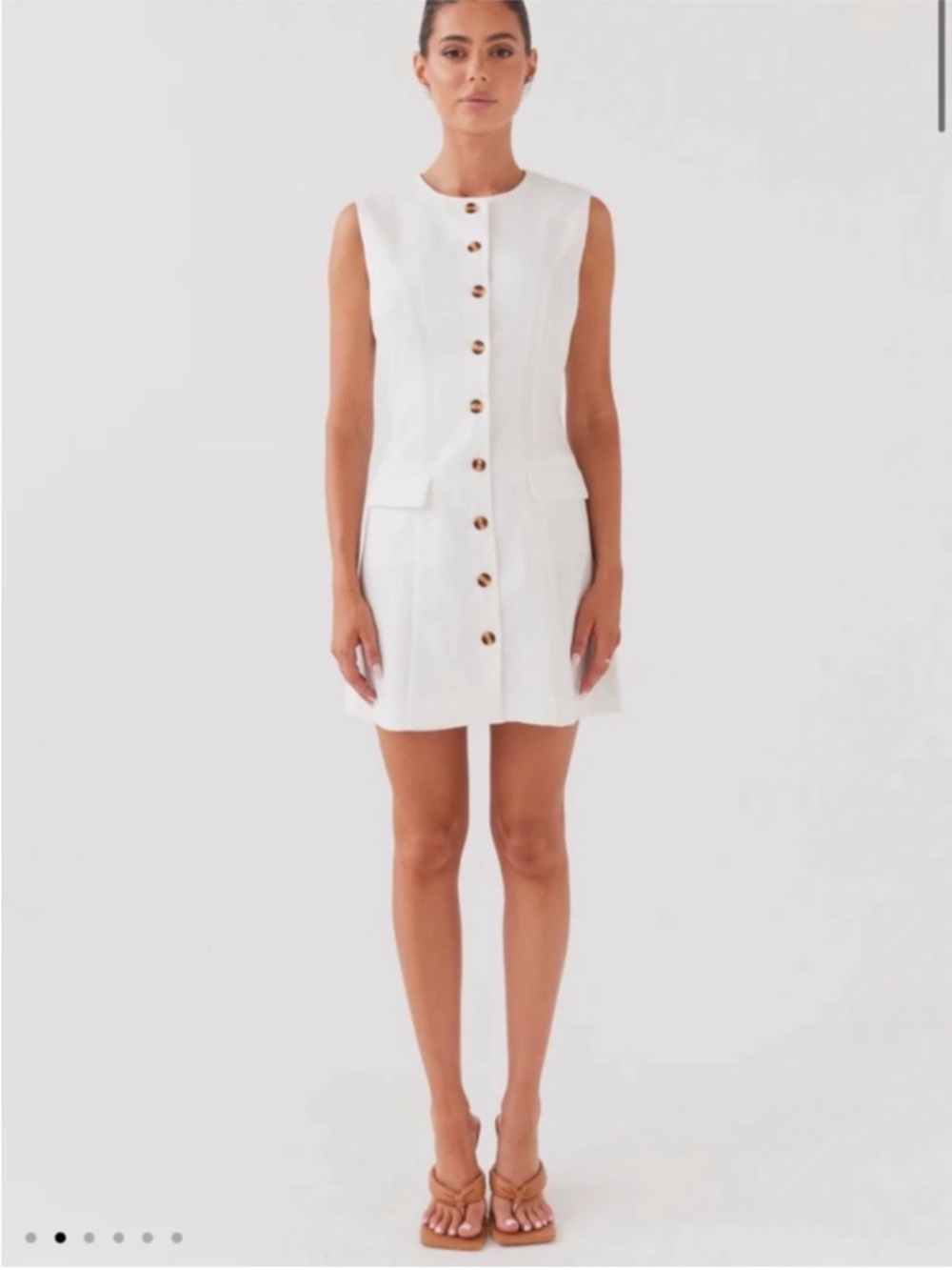 Peppermayo Castello Fiore Linen Mini Dress - Picture 3 of 3